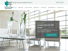 Tablet Screenshot of connectingelements.com